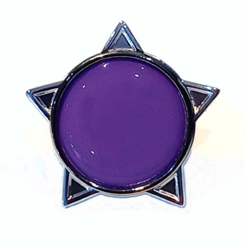 Purple star badge